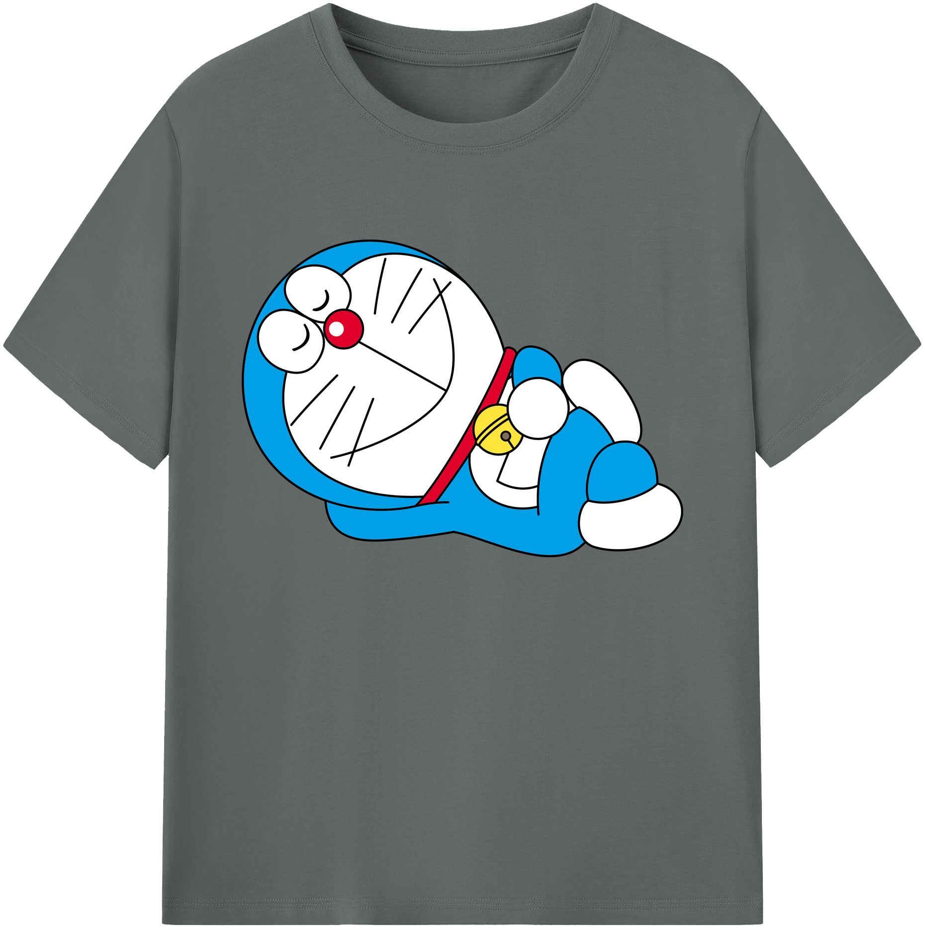 （画像用） ドラえもん Doraemon 綿100％ メンズ半袖Tシャツ｜肌触りやわらか＆通気性